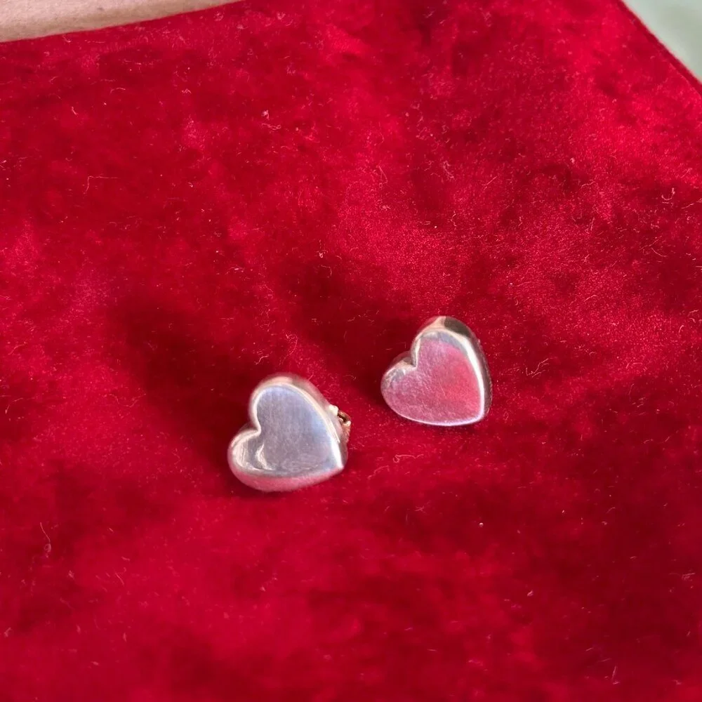 Vintage TOUS Heart sterling silver (925) stud Earrings – Discontinued Rare Model - Picture 1 of 4